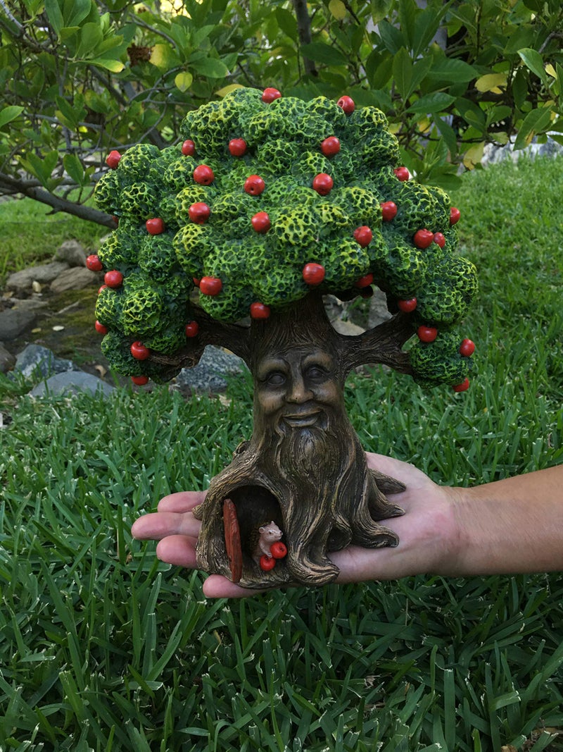 GlitZGlam Fairy Garden Miniature Tree Harry The Hedgehogâ€™s Apple Tree (9.25 Inch Tall) for The Garden Fairies and Lawn Gnomes Part of The Beautiful Azarian Collection. A Fairy Garden Accessory - Image 4